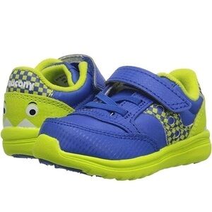 Baby Infant Saucony Jazz Lite Blue Green Sneaker Size 4!